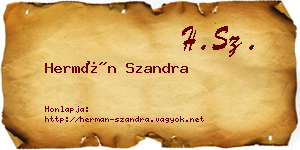 Hermán Szandra névjegykártya